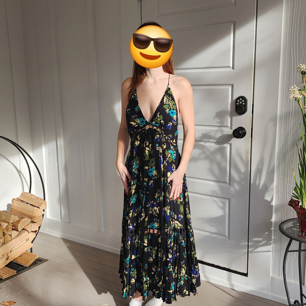 Floral Halter Maxi Dress